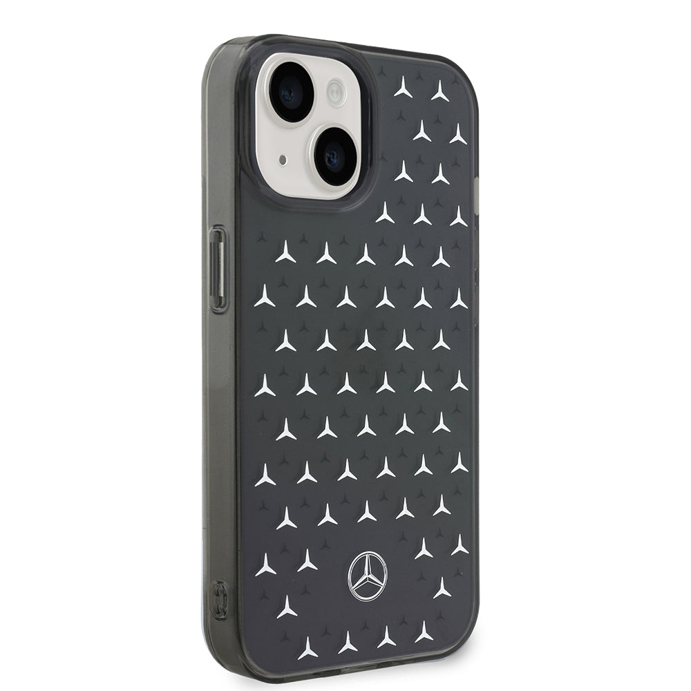 Mercedes Benz iPhone 14 Çift Katmanlı Yıldız Desenli Dizayn Telefon Kılıfı Mercedes Benz iPhone 14 Çift Katmanlı Yıldız Desenli Dizayn Telefon Kılıfı